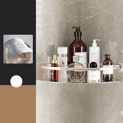 Kampinis stovas Vonios kambarys Nemokamai perforuojamas aliuminio tualetas trikampis laikiklis Dušo lentyna Vonios kambario laikymo priedai Drop Shopping K162