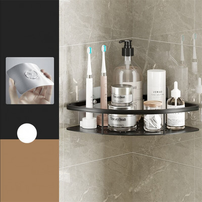 Kampinis stovas Vonios kambarys Nemokamai perforuojamas aliuminio tualetas trikampis laikiklis Dušo lentyna Vonios kambario laikymo priedai Drop Shopping K162