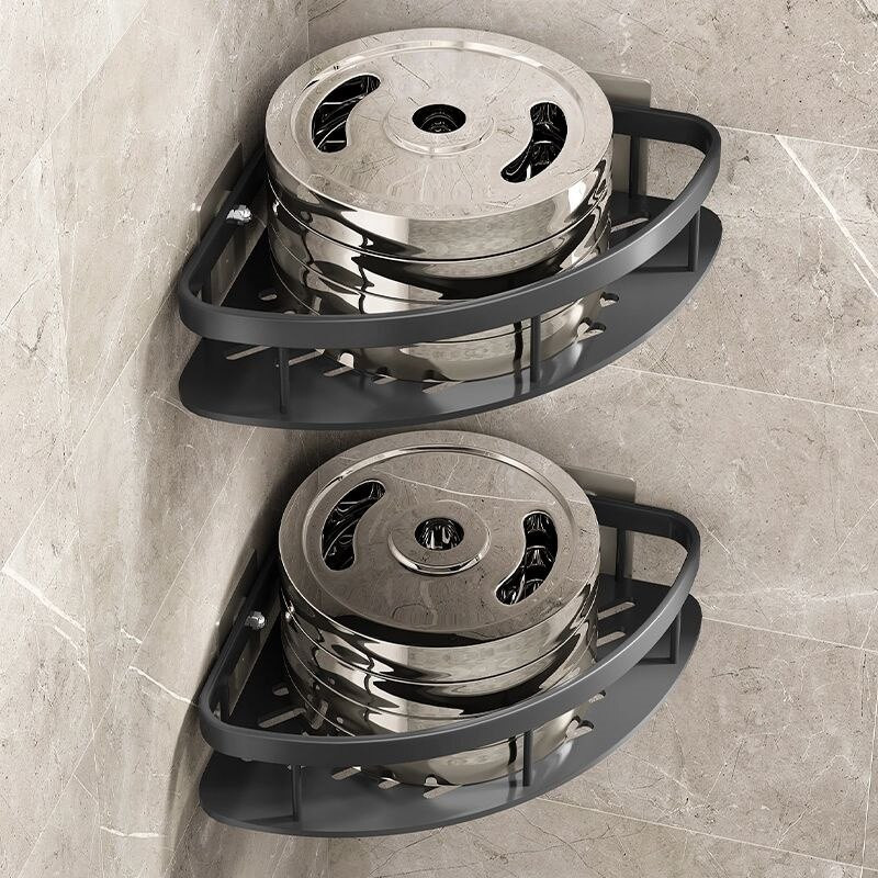 Kampinis stovas Vonios kambarys Nemokamai perforuojamas aliuminio tualetas trikampis laikiklis Dušo lentyna Vonios kambario laikymo priedai Drop Shopping K162