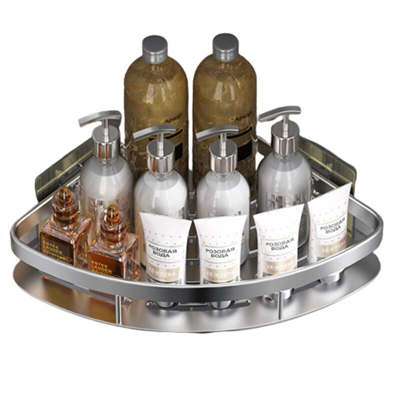 Kampinis stovas Vonios kambarys Nemokamai perforuojamas aliuminio tualetas trikampis laikiklis Dušo lentyna Vonios kambario laikymo priedai Drop Shopping K162