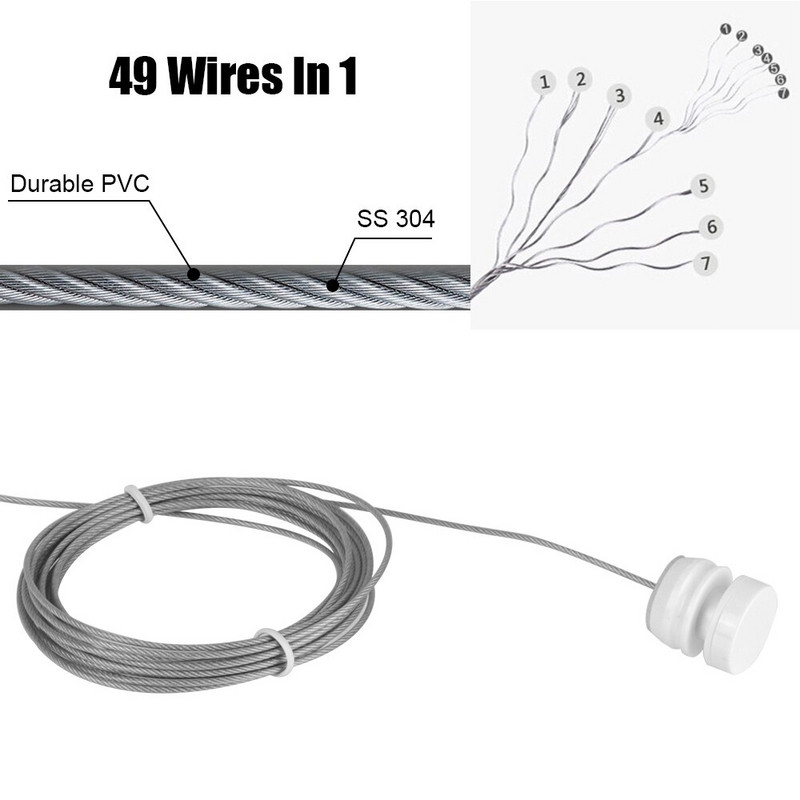 Dviejų sluoksnių ištraukiama skalbinių kabykla Vonios kambario aksesuarai 4,2 m skalbinių linija, drabužių džiovinimo lentyna