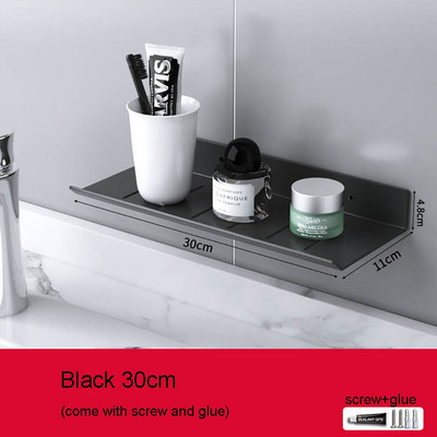 Alumíniumötvözet tárolópolc falra szerelhető/fúró falra akasztható állvány fürdőszobai zuhanypalackok kézi szappan kozmetikai tartó organzier