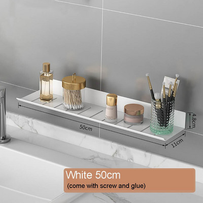 Alumíniumötvözet tárolópolc falra szerelhető/fúró falra akasztható állvány fürdőszobai zuhanypalackok kézi szappan kozmetikai tartó organzier