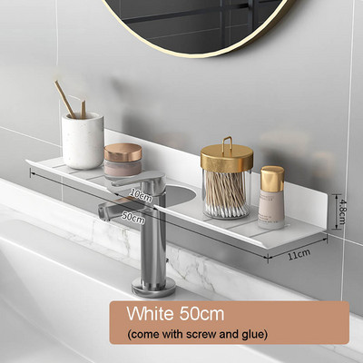 Alumíniumötvözet tárolópolc falra szerelhető/fúró falra akasztható állvány fürdőszobai zuhanypalackok kézi szappan kozmetikai tartó organzier