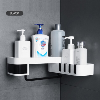 Kūrybinis vonios kambario stovas Vonios kambario kampinis laikymo lentynas Virtuvės reguliuojamos sieninės lentynos Sulankstomas laikiklis Virtuvės tualeto reikmenys