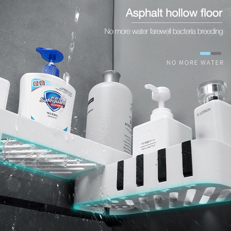 Kūrybinis vonios kambario stovas Vonios kambario kampinis laikymo lentynas Virtuvės reguliuojamos sieninės lentynos Sulankstomas laikiklis Virtuvės tualeto reikmenys