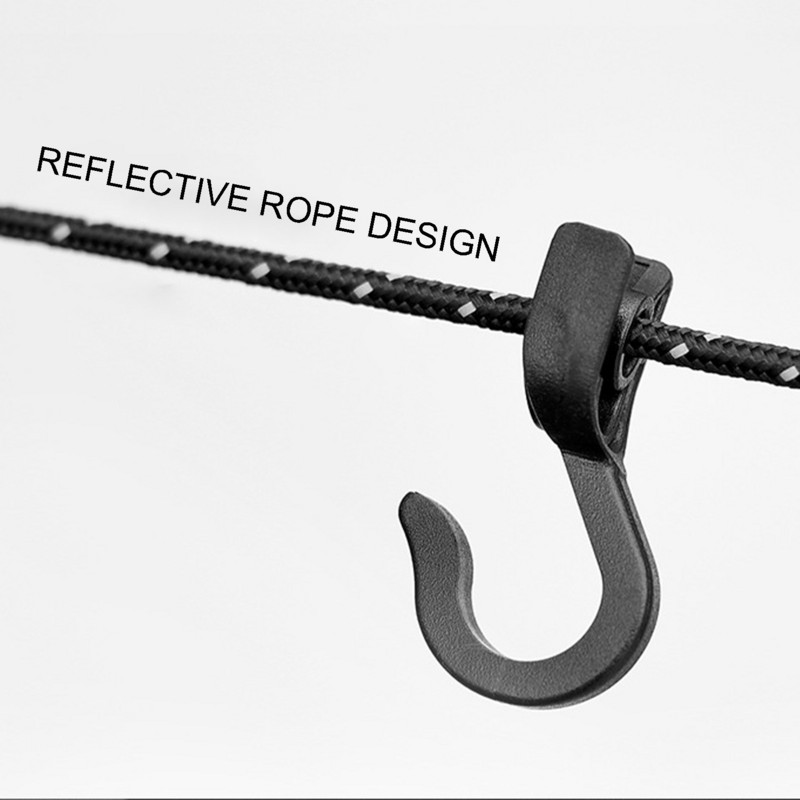 Utazási ruhazsinór kemping zsinór akasztó Utazási mosoda Ruhazsinór kültéri ruházati zsinór Kötél akasztókhoz Fényvisszaverő