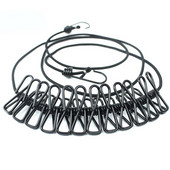 Ruhaszárítás Beltéri utazókötél Ruhák Eszközök Kültéri Multifunkciós Hordozható Szélálló Zsinór állvány Akasztó Kempingruha