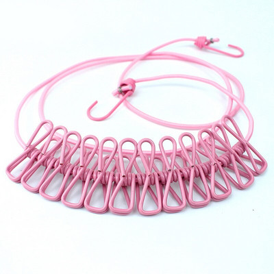 Ruhaszárítás Beltéri utazókötél Ruhák Eszközök Kültéri Multifunkciós Hordozható Szélálló Zsinór állvány Akasztó Kempingruha