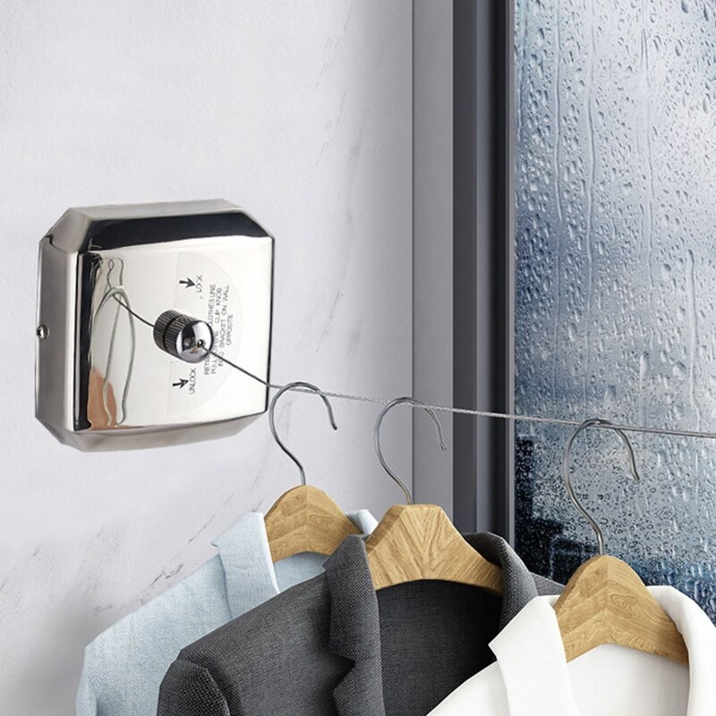 Corde de rufe portabile pentru uscarea rufelor Călătorii Liniile de rufe pentru încălțăminte Costume Uscarea hainelor Camping Fără găurire Opțional Y5GB