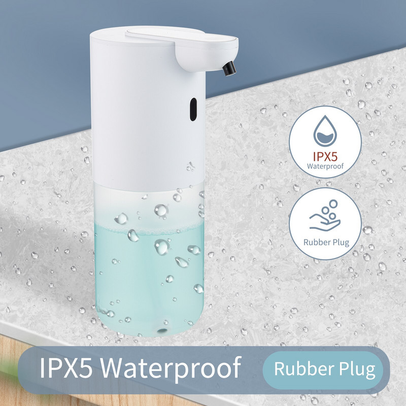 Automatski dozator tekućeg sapuna s punjivim USB-om, bez dodirivanja, prijenosni dozator pjenastog sapuna za kupaonicu i kuhinju