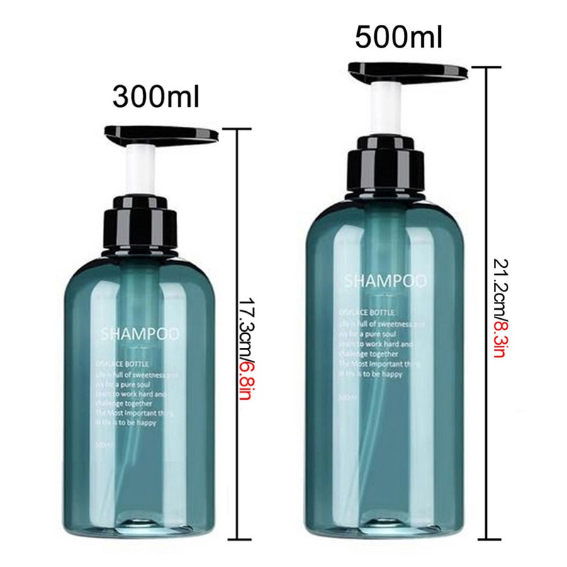 3db folyékony szappan adagoló flakon készlet kézfertőtlenítő palack sampon testmosó tusfürdő flakon kültéri utazási eszközök 300ml/500ml