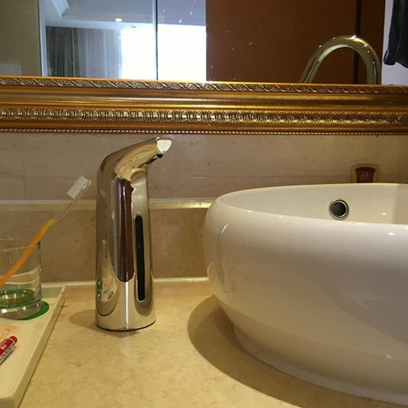 400 ml-es kihangosító otthoni konyhai kézmosó szappanpalack automata folyékony szappanadagoló fürdőszobai érintésmentes szappantartó