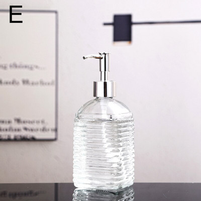 400 ml-es vintage üveg kézi nyomású folyékony szappanadagolók, nagy kapacitású, csúszásmentes tárolópalackok tartozékok otthoni fürdőszobához