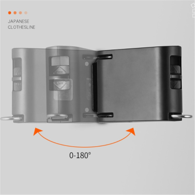 Beltéri láthatatlan ruha zsinór akasztólyukkal Behúzható ruhakötél kötélszárító állvány erkély ruha zsinór fúrás nem szükséges