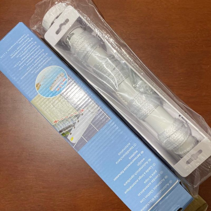 Falra szerelhető 4/5 3,2 méteres ruhavonal Behúzható ruhaakasztó beltéri kültéri ruhaszárító állvány Ruhakötél kötél