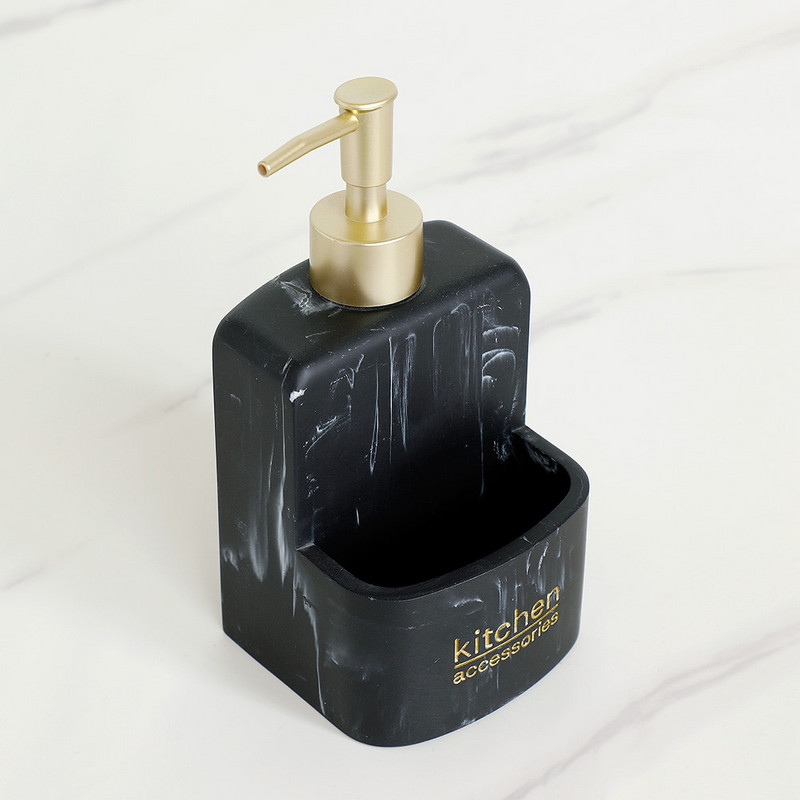 Konyhai mosogató pult folyékony kézi szappanadagoló pumpa palack Caddy szivacstartó fürdőszoba pult Tárolás és rendszerezés