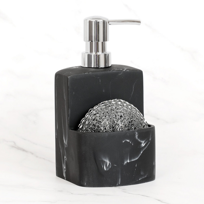 Konyhai mosogató pult folyékony kézi szappanadagoló pumpa palack Caddy szivacstartó fürdőszoba pult Tárolás és rendszerezés