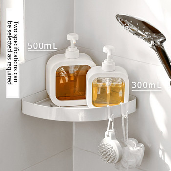 Διαφανή πλαστικά μπουκάλια αντλίας για μπουκάλι σαπουνιού χεριών μπάνιου με επαναγεμιζόμενο σχέδιο εμφιάλωσης Push On Εύκολο στο καθάρισμα Πιέζοντας μπουκάλι
