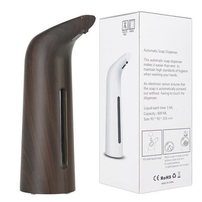 400 ml-es automata szappanadagoló infravörös érintésmentes folyadék intelligens érzékelő, kéz nélküli fertőtlenítő indukciós sampon
