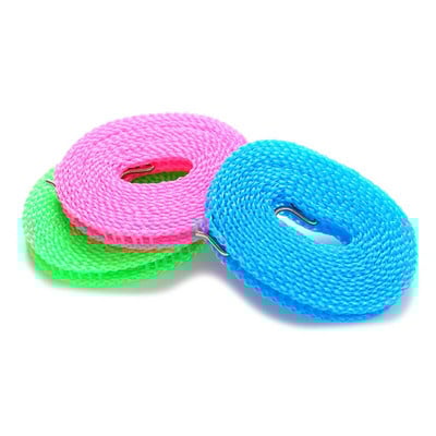 Nešiojama, neslystanti, vėjui atspari drabužių linija, skirta tvorai