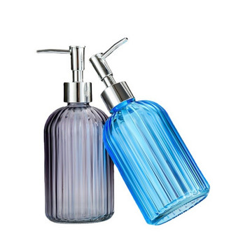 Цветен прозрачен дозатор за сапун Бутилка за многократно пълнене Течен сапун за ръце Дозатор за шампоан за баня Кухня