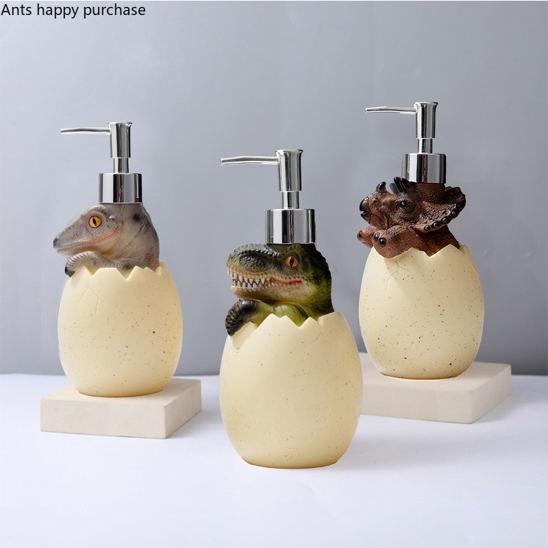Dinosaur Shape Lotion Palack 560ml Kézfertőtlenítő Palack Fürdősampon Tusfürdős Üres Palackok Szappan adagoló