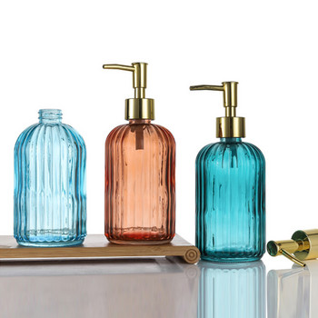 Color Clear Soap Dispenser Bottle Refillable Liquid Hand Shampoo Dispenser for Bathroom Dispenser