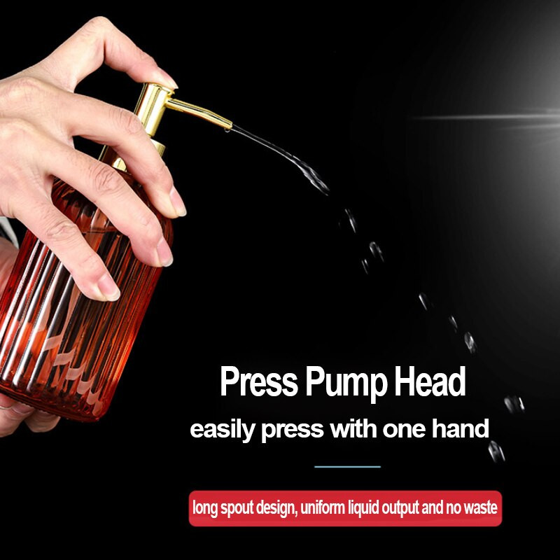 Színes átlátszó szappanadagoló flakon újratölthető folyékony kézi szappan sampon adagoló fürdőszobai konyhához