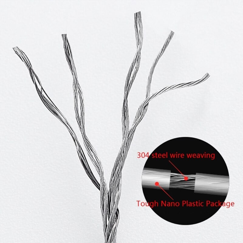 Ištraukiama dvigalvė drabužių linija lauko džiovinimo kabyklos drabužių linija