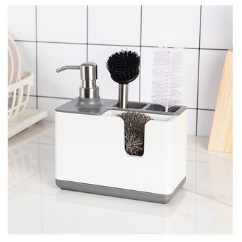 Дозатор за течен сапун Кухненска стойка за съхранение Баня Държач за устройство за миене на ръце Многофункционални аксесоари за почистване на рафтове