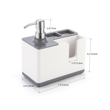 Дозатор за течен сапун Кухненска стойка за съхранение Баня Държач за устройство за миене на ръце Многофункционални аксесоари за почистване на рафтове