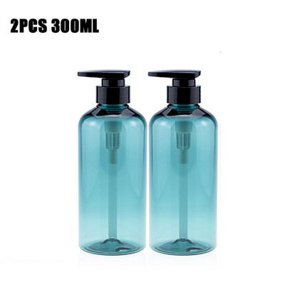 2Pcs Boce šampona za regeneraciju Punjive prazne plastične bočice za tuširanje sapuna Posuda za losion za kupaonicu 300ML/500ML