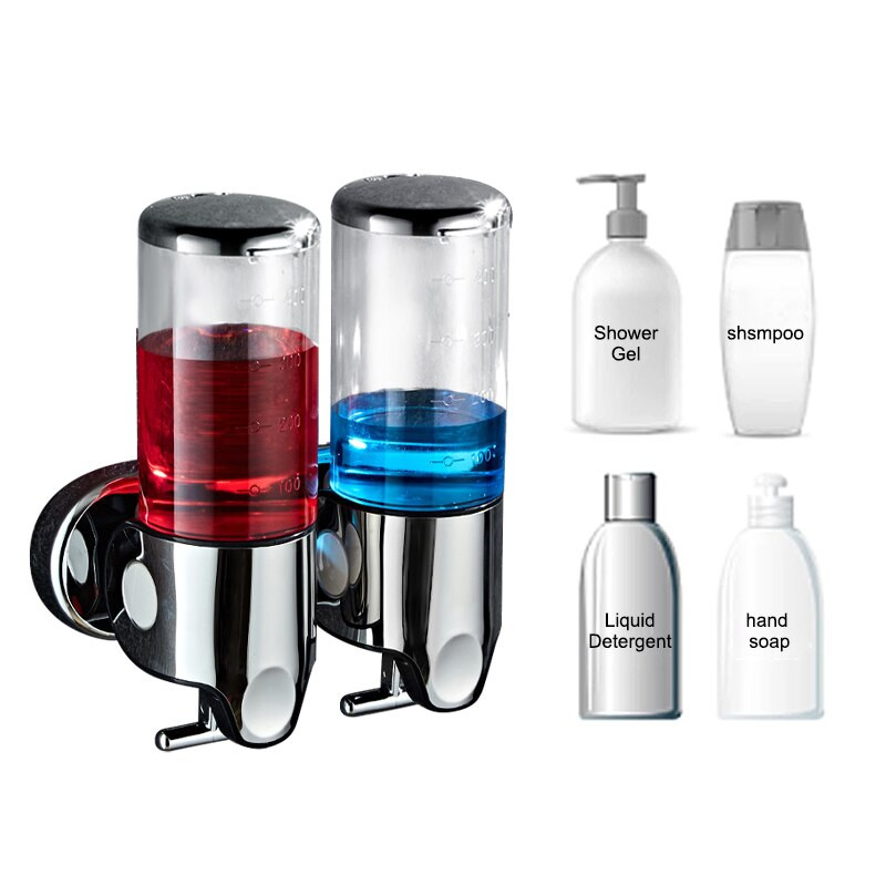 1-3 buc Dozator de săpun de baie de 500 ml Suport pentru dezinfectant pentru mâini Suport pe perete Dispenser de șampon lichid pentru duș Accesorii pentru baie