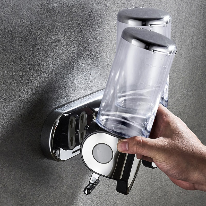 1-3 buc Dozator de săpun de baie de 500 ml Suport pentru dezinfectant pentru mâini Suport pe perete Dispenser de șampon lichid pentru duș Accesorii pentru baie