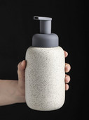 Fürdőszoba kerámia hab adagoló/nyomóhabpalack/buborékos szappanadagoló/porcelán tusfürdős flakon konyhába 360ml