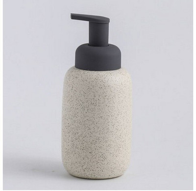 Fürdőszoba kerámia hab adagoló/nyomóhabpalack/buborékos szappanadagoló/porcelán tusfürdős flakon konyhába 360ml