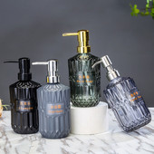 Üvegápoló palack kézi présszappan adagoló palack tölthető tusfürdő sampon palackok fürdőszoba konyhához