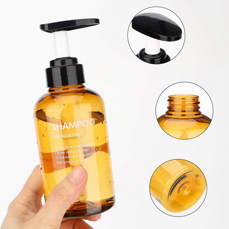 Vonios muilo dozatoriaus buteliukai Didelės talpos šampūnas dušo želė buteliukai preso tipas tuščias muilo buteliukas 300/500ml