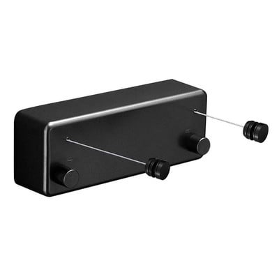 Carcasă retractabilă din ABS + uscător din aluminiu cu șnur dublu reglabil din oțel inoxidabil, montat pe perete.