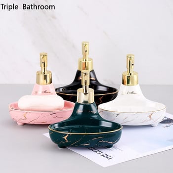 Nordic Liquid Soap Dispenser Ceramic Multifunction Dish Dish Hand Sanitzer Hold Wristband Hand dispenser Αξεσουάρ μπάνιου