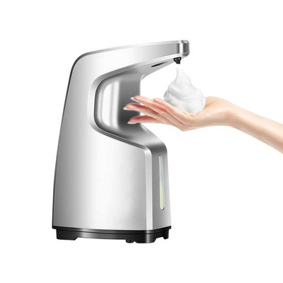 PUPWONG Dozator de săpun cu spumă Dispenser automat de săpun fără atingere 15,2 oz/450 ml Dispenser de săpun de mână cu spumă cu baterie