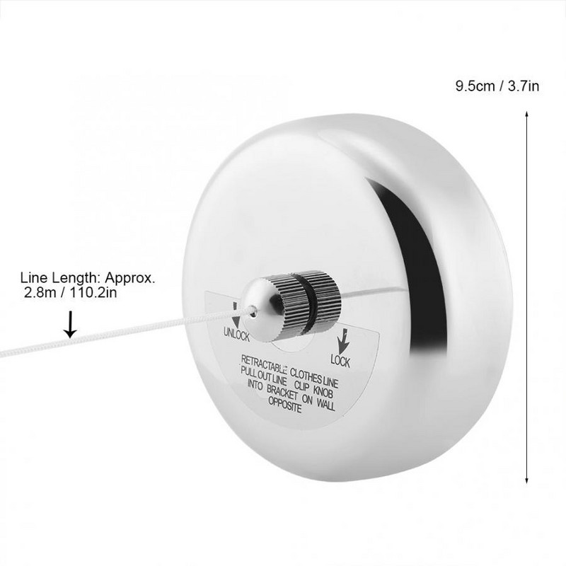 2,8 m nerūdijančio plieno skalbinių džiovinimo linija, ištraukiama skalbinių džiovyklė Vidinis lauko skalbinių skalbinių džiovinimo linija