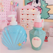 Cute Shell parfüm alakú fürdőszoba samponos flakon 250 ml/350 ml szappanadagoló testápoló hajbalzsam újratölthető flakon