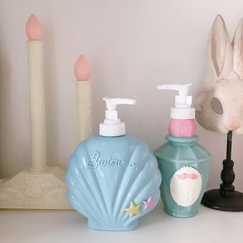 Μπουκάλι σαμπουάν μπάνιου Cute Shell Perfume Shape Bottle 250ml/350ml Σαπουνιού Body Wash Hair Conditioner Refillable Bottle