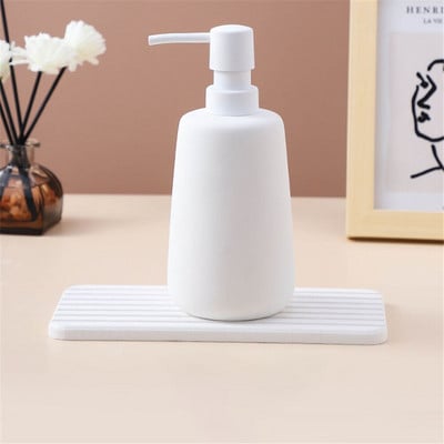 Matt kerámia szappanadagoló fürdőszobai 260 ml-es 400 ml-es folyékony, üres utántöltős palackos kézfertőtlenítő tusfürdő samponos flakonok