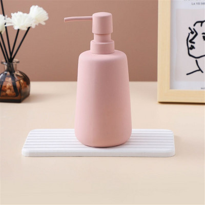 Matt kerámia szappanadagoló fürdőszobai 260 ml-es 400 ml-es folyékony, üres utántöltős palackos kézfertőtlenítő tusfürdő samponos flakonok