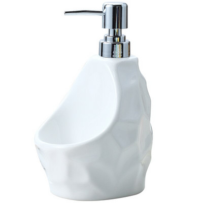 Dozator de săpun de 650 ml Articole de baie de capacitate mare Sticlă de loțiune din ceramică Sticlă de gel de duș Sticlă de dezinfectant pentru mâini Sticlă de detergent