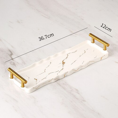 Sticlă de loțiune din ceramică Dispenser decorativ din ceramică pentru dezinfectant pentru mâini Flacon dezinfectant Dozator de săpun Tavă dreptunghiulară din ceramică