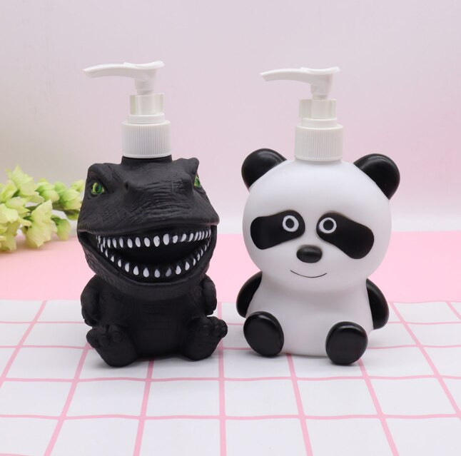 Cartoon hordozható lotion palack folyékony szappanadagoló műanyag kézi szappanpalack tusfürdő sampon palack háztartási utazás
